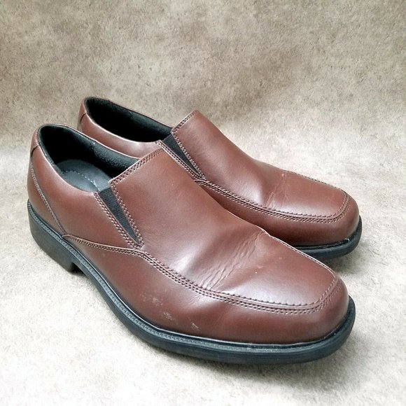 Bostonian Mens 25877 Sz 10 W Brown Leather Slip